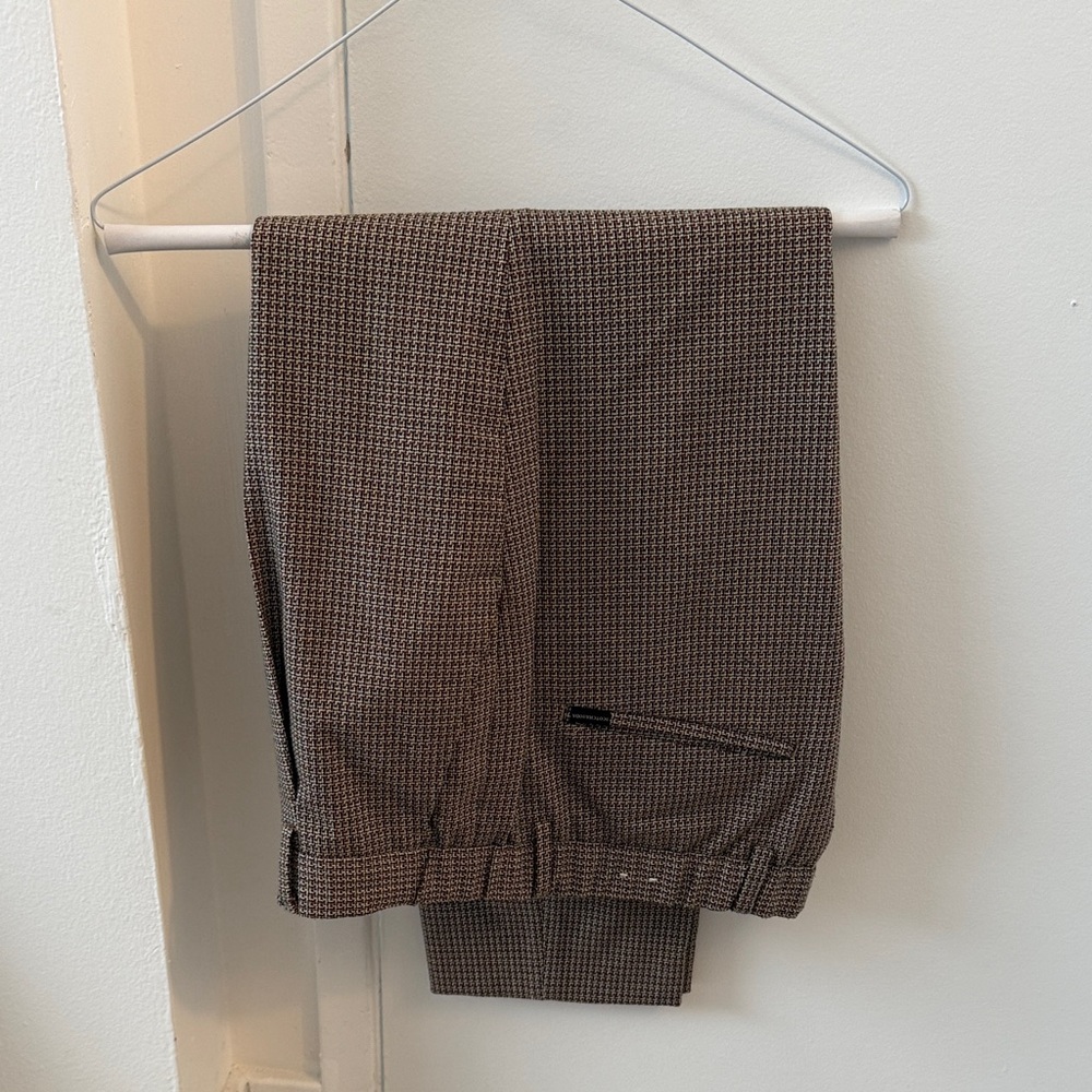 Scotch & Soda Men's Blake Brown Checkered Pants